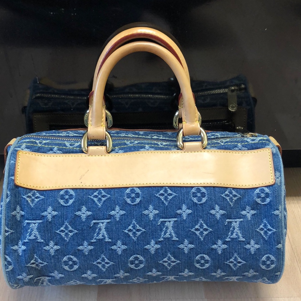 🌸🌸 STUNNING 🌸🌸 Louis Vuitton Denim Neo Speedy - Picture 2 of 16
